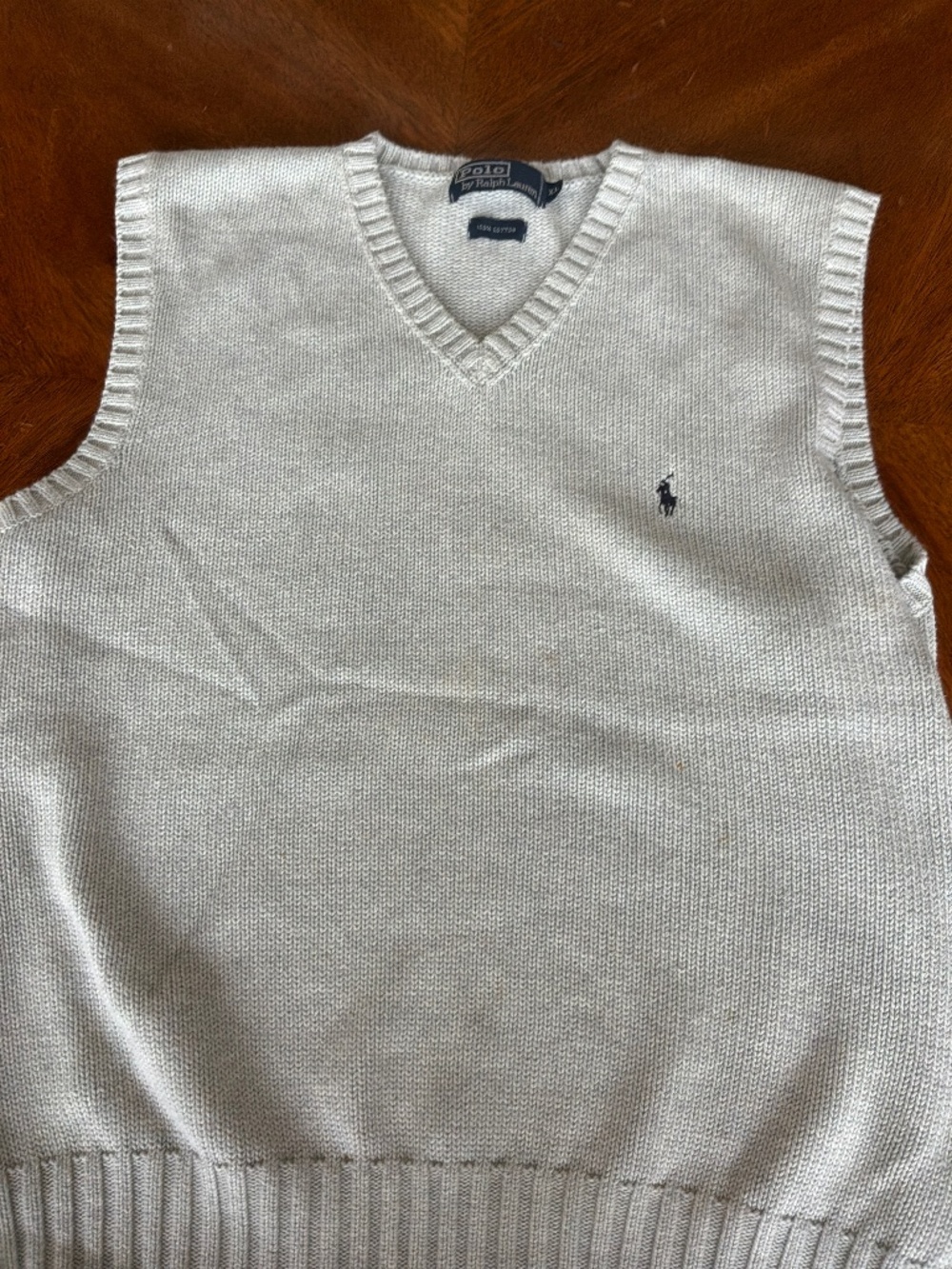 POLO  BY RALPH LAUREN MENS GRAY GOLF SWEATER VEST SIZE XL